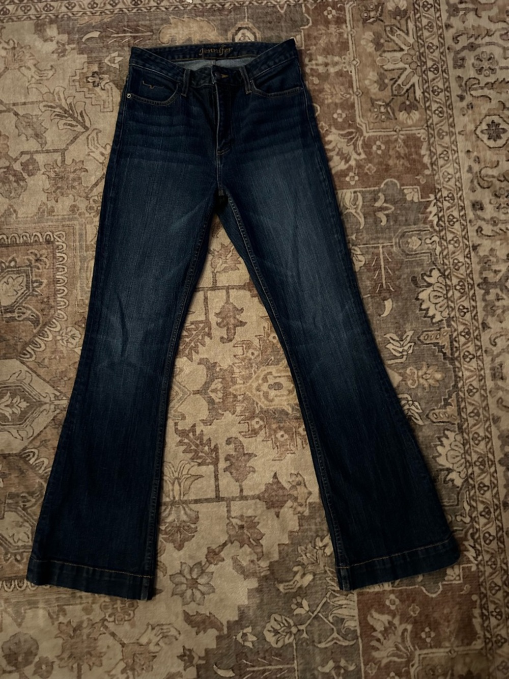Kimes Ranch Dark Blue Flare Jeans for Women